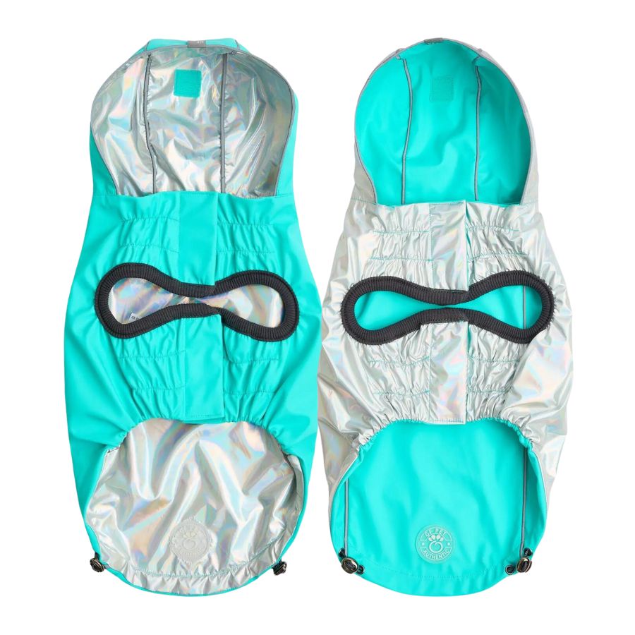 Impermeable Reversible Neón Aqua, , large image number null